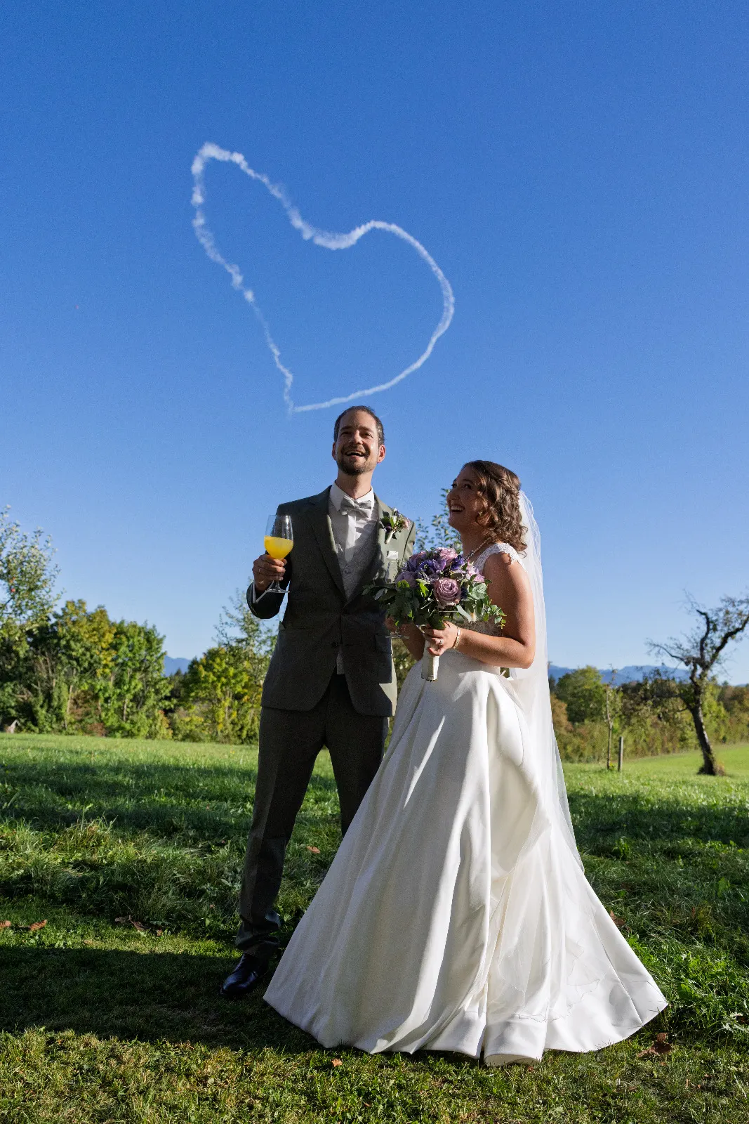 Fliegerhochzeit mit Himmelsherz